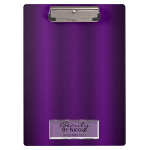 Porte-bloc Vernis Violet Éclat Élégant Chic Glam Personnalisé