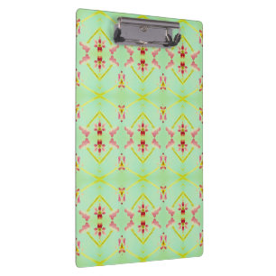 Porte-bloc Vert cyan avec floral