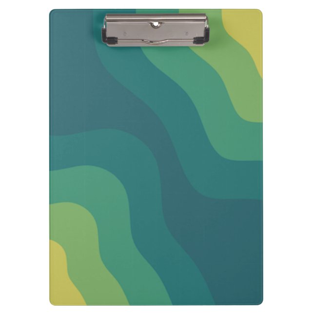Porte-bloc Vert jaune abstrait pour une humeur positive (Devant)