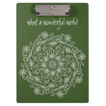 Vert Nature Floral Mandala Art Doodle Fleurs