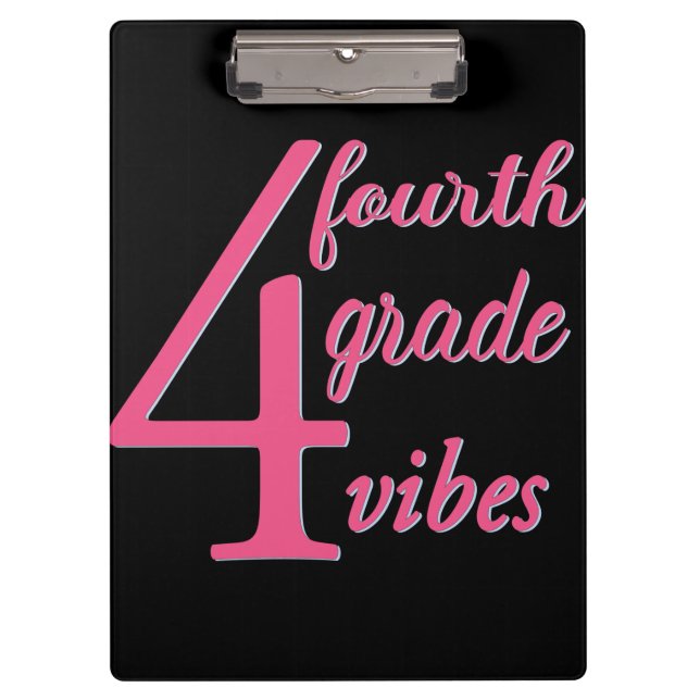 Porte-bloc Vibes de Fourth Grade (Devant)