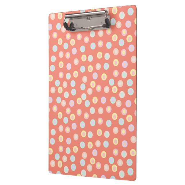 Porte-bloc Vibrant Pastel Polka Dot Background: Brighten up  (Gauche)