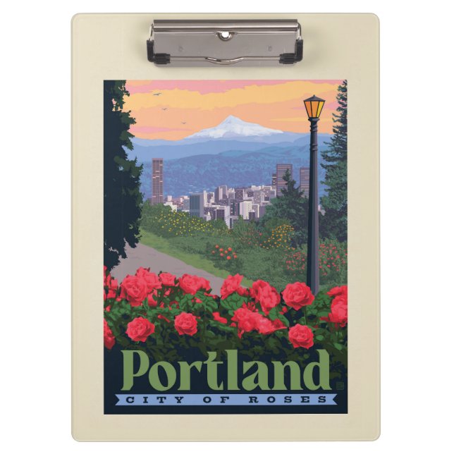 Porte-bloc Ville de Rose | Portland, Oregon (Devant)