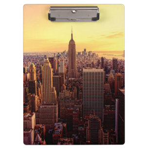 Porte-bloc Ville d'horizon de New York avec l'état d'empire