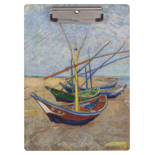 Porte-bloc Vincent van Gogh - Bateaux de pêche sur la plage