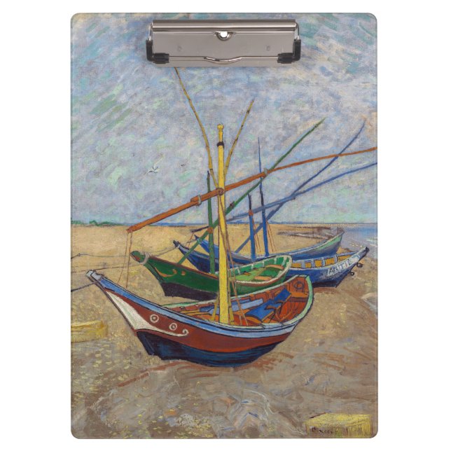Porte-bloc Vincent van Gogh - Bateaux de pêche sur la plage (Devant)