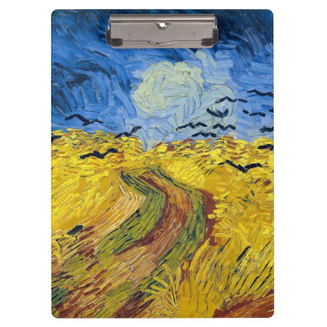 Porte-bloc Vincent van Gogh - Champ de blé aux corbeaux (Devant)