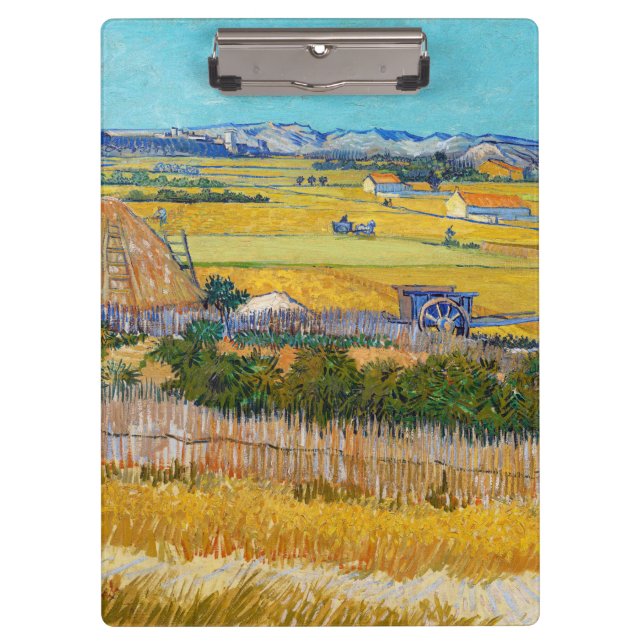 Porte-bloc Vincent van Gogh - Moisson à La Crau (Devant)