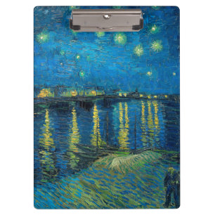 Porte-bloc Vincent Van Gogh Nuit étoilée sur le Rhône