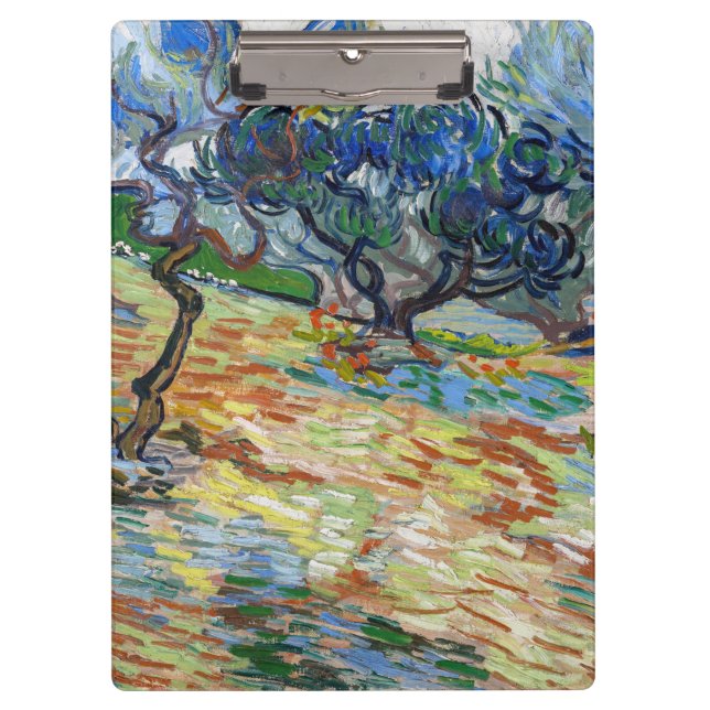 Porte-bloc Vincent van Gogh - Oliviers : Ciel bleu vif (Devant)