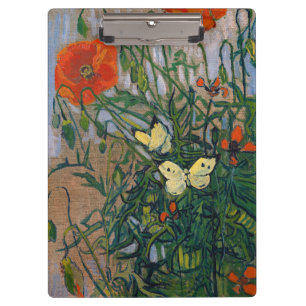 Porte-bloc Vincent van Gogh - Papillons et Coquelicots