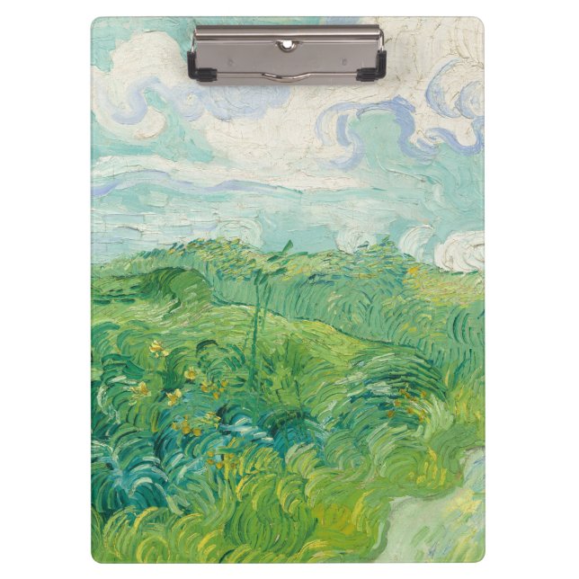 Porte-bloc Vincent Van Gogh peinture Champ de blé vert  (Devant)