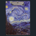 Porte-bloc Vincent Van Gogh Starry Nuit Vintage Art<br><div class="desc">Vincent van Gogh Starry Night Art Peinture Starry Night est un tableau de l'artiste post-impressionniste néerlandais Vincent van Gogh. Le ciel bleu de la nuit est rempli de nuages tourbillonnants, d'étoiles et d'une lune brillante croissant. La Nuit étoilée est la seule nocturne de la série de vues depuis la fenêtre...</div>