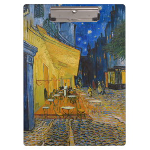 Porte-bloc Vincent van Gogh - Terrasse de café la nuit