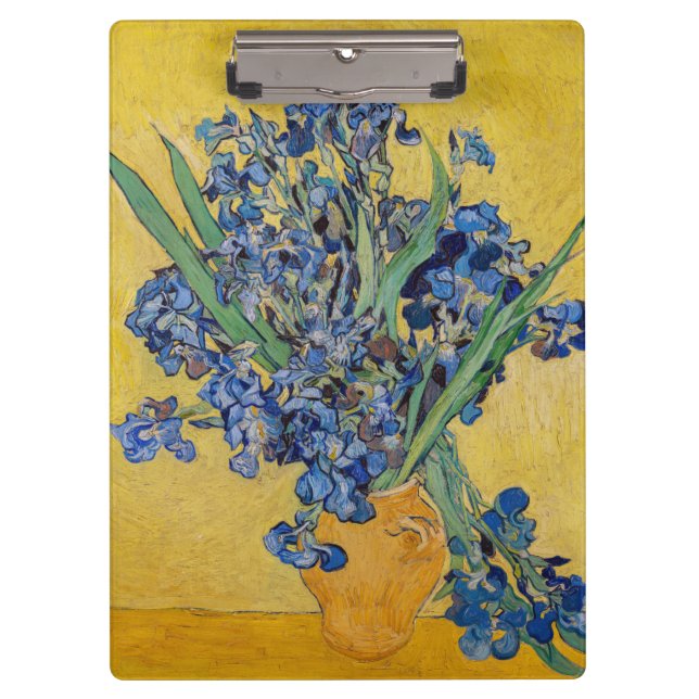 Porte-bloc Vincent van Gogh - Vase avec iris (Devant)