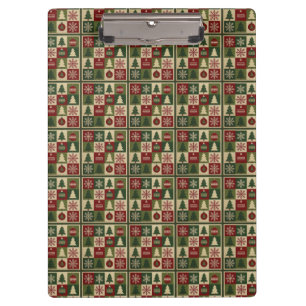 Porte-bloc Vintage, aspect patchwork piqué aspect rustique de