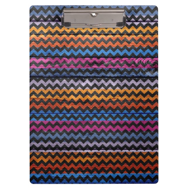 Porte-bloc Vintage Chevron Wood Abstrait (Devant)