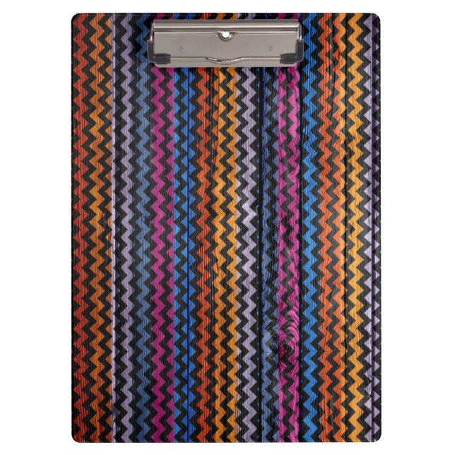 Porte-bloc Vintage Chevron Wood Abstrait #2 (Devant)