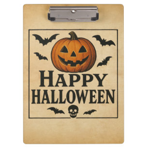 Porte-bloc Vintage/classique Happy Halloween jack-o-lantern