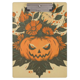 Porte-bloc Vintage/Halloween/Automne/citrouille