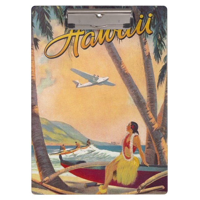 Porte-bloc Vintage Hawaii Travel (Devant)