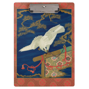 Porte-bloc Vintage japonais White Hawk Art G.A. Audsley