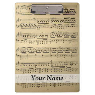Porte-bloc Vintage Music Sheet