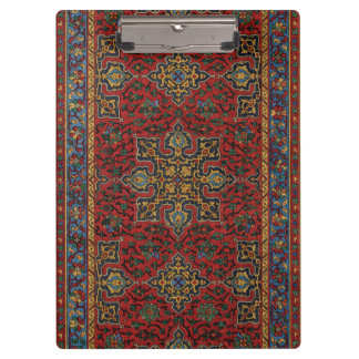 Porte-bloc Vintage Persian Rug Pattern Red Blue Arabesque
