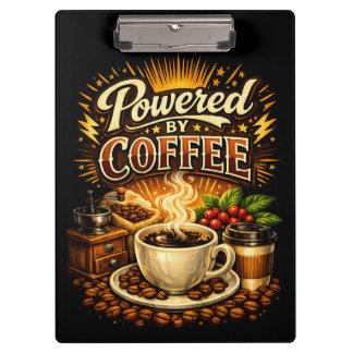 Porte-bloc Vintage Propulsé par le Café – Design Rétro pour A