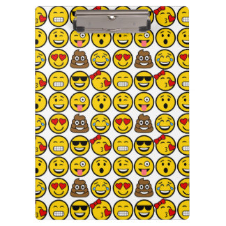 Porte-bloc Visages d'émotion de motif d'Emoji d'amusement