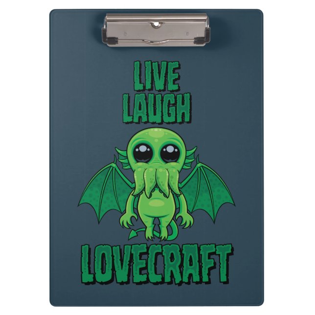 Porte-bloc Vivez Riez Lovecraft Cthulhu Mignon (Devant)
