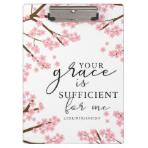 Votre Grâce est Suffisante Bible Cerisiers en Fleu