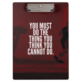 Porte-bloc Vous devez faire - Motivation de l'entraînement