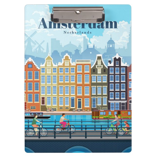 Porte-bloc Voyage Art Voyage À Amsterdam (Devant)