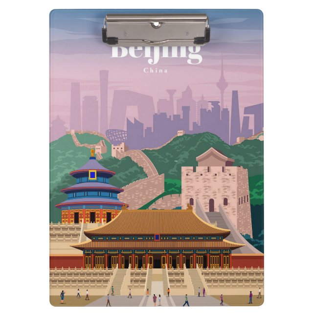 Porte-bloc Voyage Art Voyage Pékin Chine (Devant)