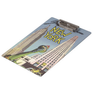 Porte-bloc Voyage Vintage, Monuments Célèbres de New York