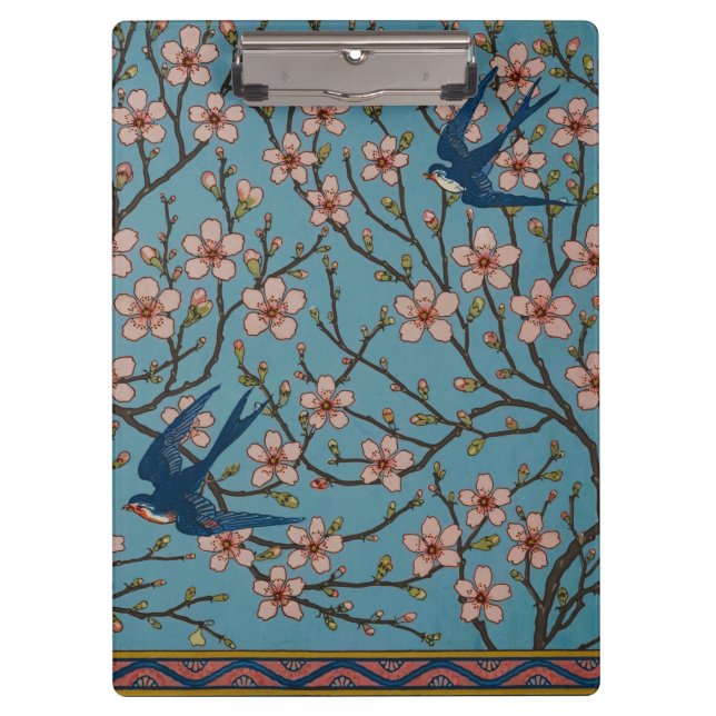 Porte-bloc Walter Crane Almond Blossom & Swallow (Devant)