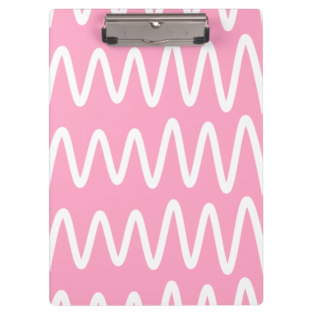 Porte-bloc Wave No. 6 - Clipboard (Flamingo Pink) (Devant)