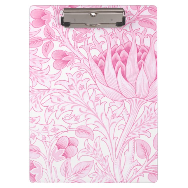 Porte-bloc William Morris Artichoke rose pâle (Devant)