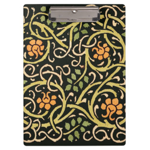 Porte-bloc William Morris Black Floral Art
