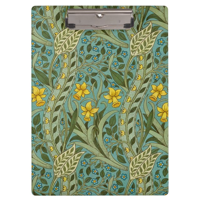 Porte-bloc William Morris Daffodil Motif Floral Classique (Devant)