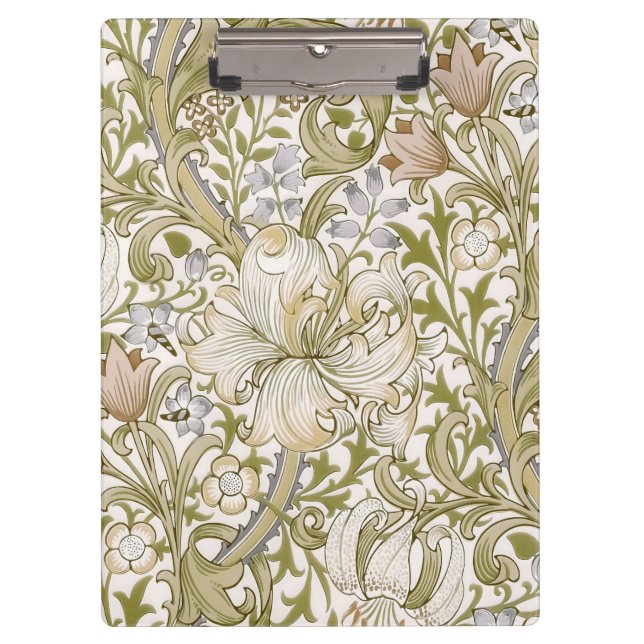 Porte-bloc William Morris Jardin Fleur de Lys Classique (Devant)