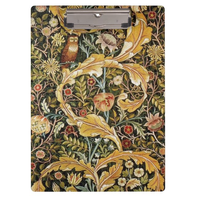 Porte-bloc William Morris Owl et Acanthus (Devant)