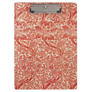 Porte-bloc William Morris Rose & chardon Floral Rouge