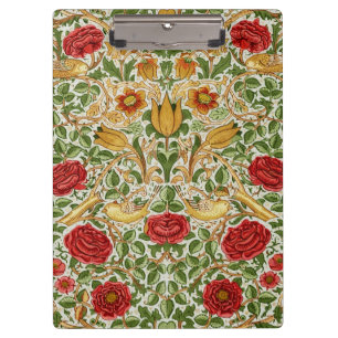 Porte-bloc William Morris Rose & Oiseaux Chintz Rouge