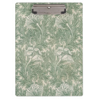 William Morris tulip fond textile vert