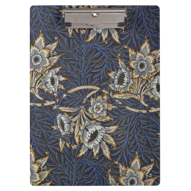 Porte-bloc William Morris Tulip Willow Blue Motif (Devant)