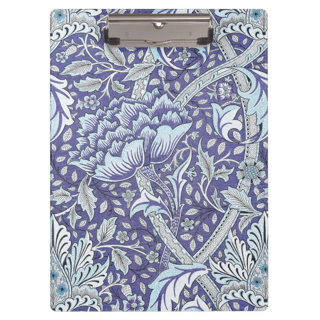 Porte-bloc William Morris Windrush fleurs bleues (Devant)