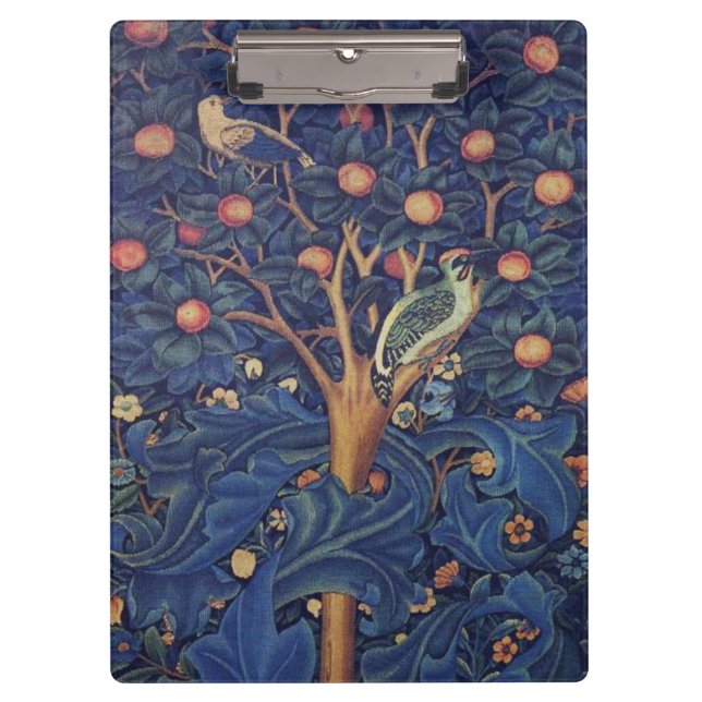 Porte-bloc William Morris Woodpecker Tapestry Arts & Artisana (Devant)