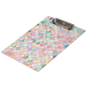 Porte-bloc Wonky Trendy Rainbow Girl Metal Mermaid Scales